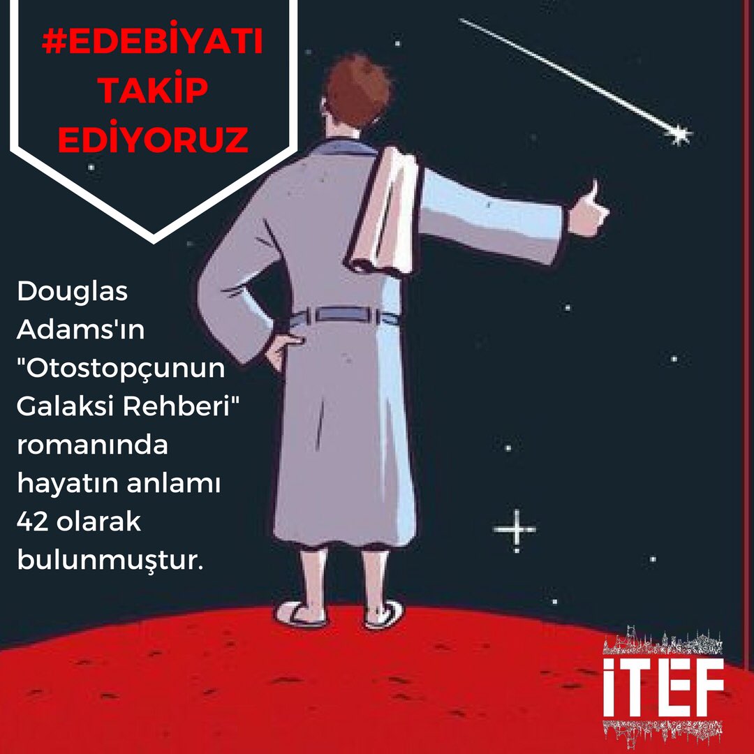 itef_festival's tweet photo. Google’a (tırnak işaretleri olmadan) “the answer to life,the universe,and everything” yazılırsa Google hesap makinesi 42 cevabını verir. #edebiyatıtakipediyoruz #itef2018 #wefollowliterature https://t.co/VMMz45IwSh