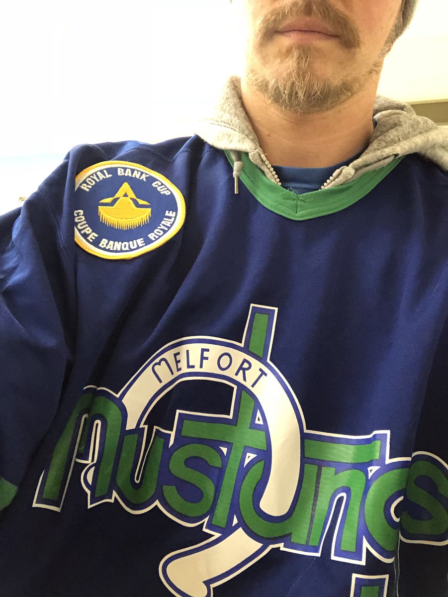 mrloftsgard's tweet photo. Pulled out my @SJHL_Mustangs #rbc jersey for today at @SelkirkStorm. Happy to start the loonie/toonie donation with the $100 I won in a fundraising hockey pool and send it back to my community. @HumboldtBroncos are my community. #humboldtsrong #sticksforhumboldt https://t.co/HrGGaHndsp