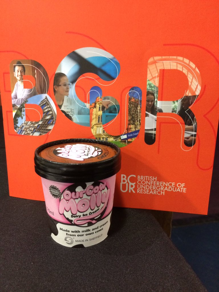 UGResearchUoS's tweet photo. We have @ourcowmollymilk ice cream for the last break at #BCUR18 @sheffielduni @BritCUR https://t.co/iPRrWuK6UH