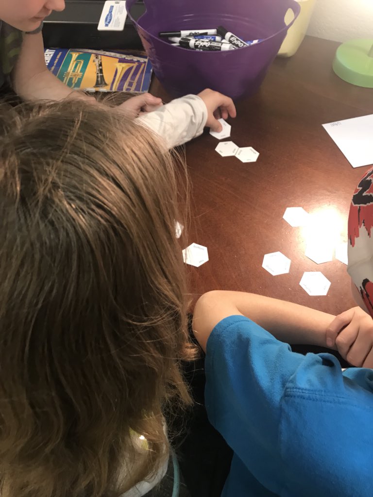 MrsKrilesclass's tweet photo. Working on synonyms and antonyms with honeycombs! #PRASlearns #happyclassrooms @mrsmartinpras5 https://t.co/oL7ETmKPgV