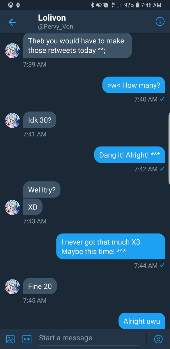 SnowfieldsAlien's tweet image. Chu heard it here! 20 rts to make Von stay as lolivon until Moday *^*