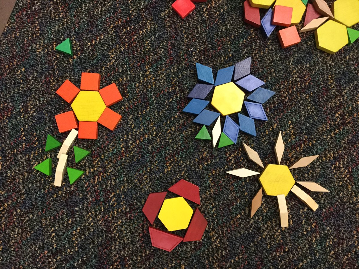 dlatva's tweet photo. Happy Spring!
Morning centers using pattern blocks.
Kindergarten fun!
@SyringDragons @swartz_creek https://t.co/xAF9WePiVa