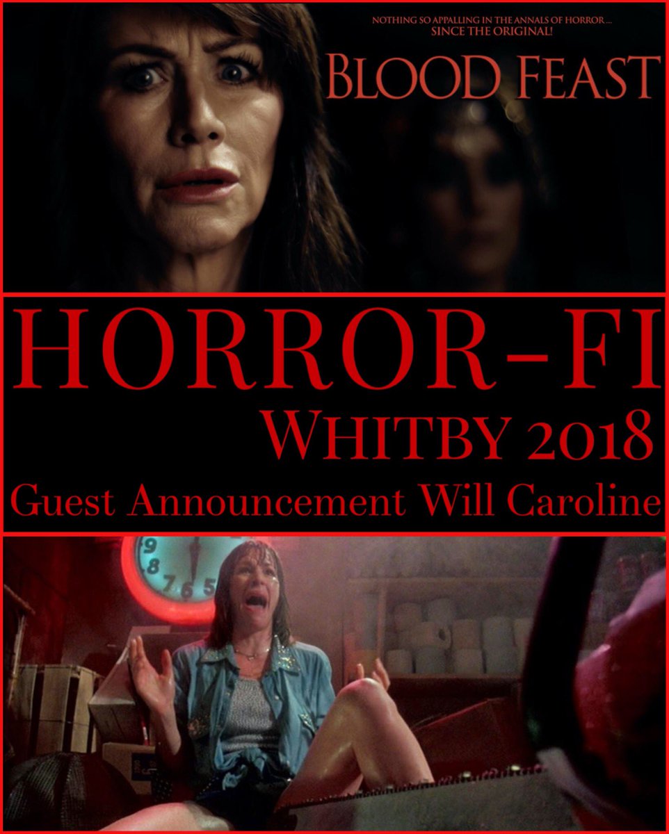 rogersphilip101's tweet photo. Actress @WilliCaroline from #TexasChainsawMassacre2 &amp; the upcoming horror @BloodFeastMovie is one of the first first guests to be confirmed for @WhitbyHorror 

Tickets are now on sale!
https://t.co/jYxzagAyZz

#HorrorFi #Horror #SciFi #Stretch #BloodFeast #SupportIndieFilm https://t.co/gwO5l7qZ7a