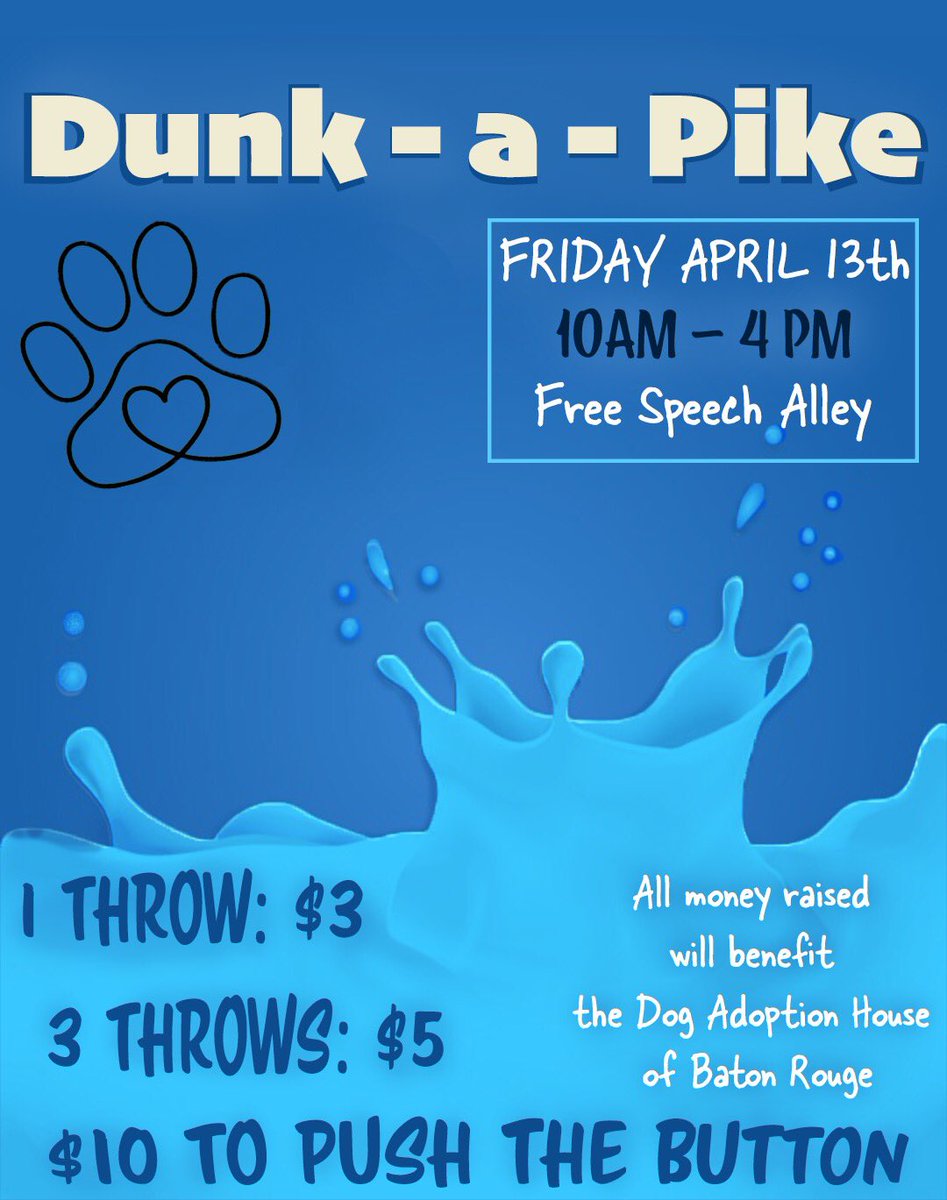 LSUPikes's tweet photo. Tomorrow in Free Speech Alley! We’ll be accepting cash, or you can Venmo: lsu_pikes. https://t.co/SlgnlEdAz2