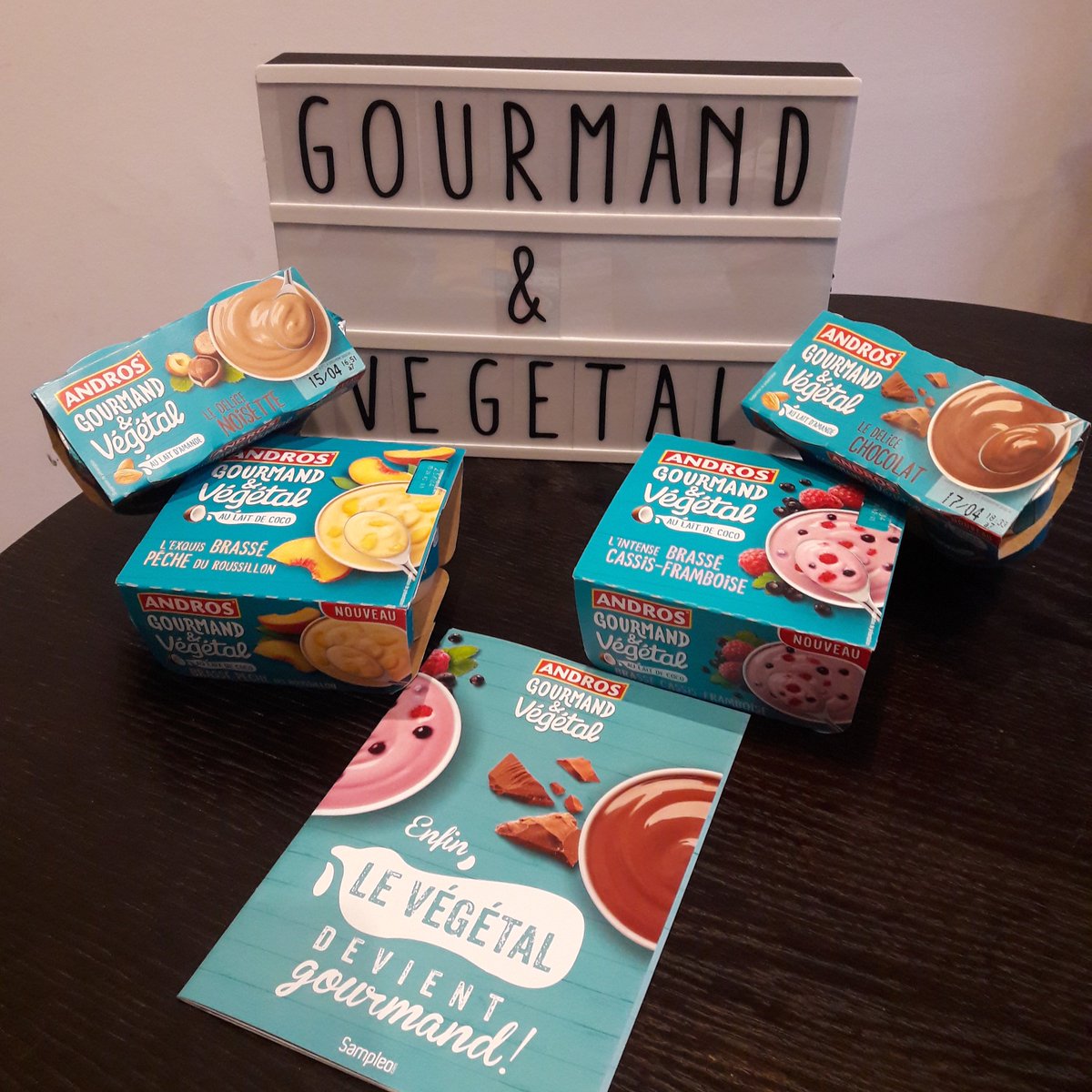 LogodenTests's tweet photo. Andros a sortit une nouvelle gamme de #dessert végétal : #AndrosGourmandEtVégétal des yaourts #gourmand onctueux et avec de vrais morceaux de fruits. Je recommande ! https://t.co/J5LBzEuGX1