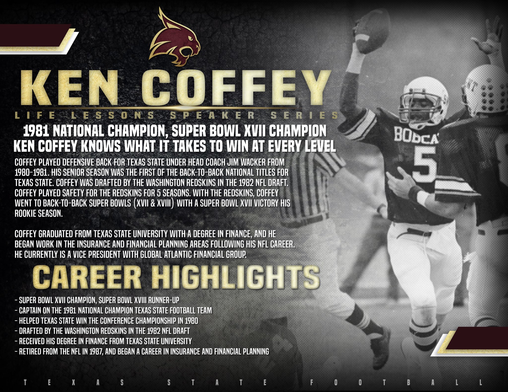 Texas State Football On Twitter Life Lessons Speaker