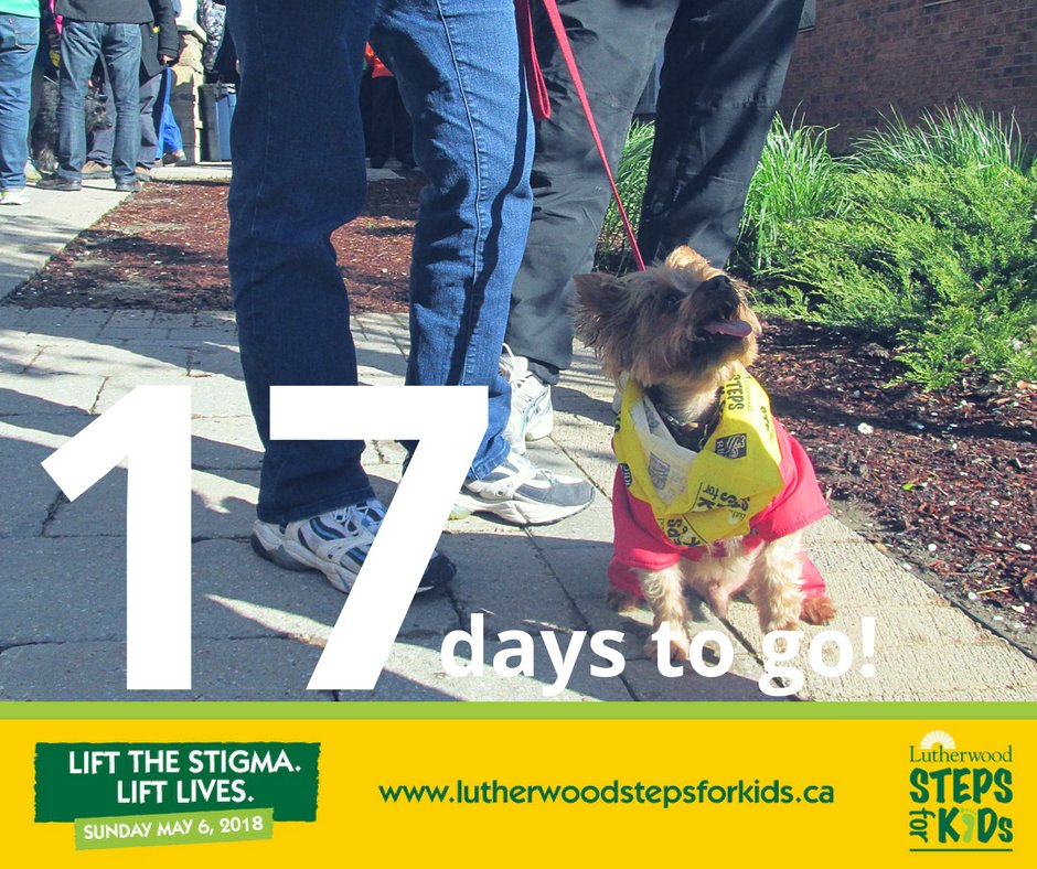 StarlingCanada's tweet photo. Are you bringing your four-legged friend with you on May 6th? We hope so! Our fun run and walk is dog friendly! Register you and your furry friend at https://t.co/Qy8clmiG9z #stepsforkids #lutherwood #kwawesome #EndTheStigma https://t.co/0p0UP9bsAG