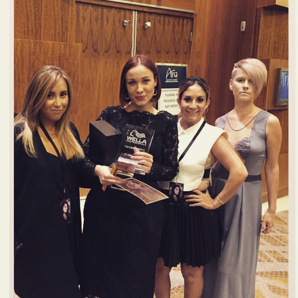 HaimltdSalon's tweet photo. Our #HaimAngels are quite exceptional! Hereโs a random #TBT to this repost ๐ โCongratulations to the newest @haimltdsalon member and her win at #trendvision2015 ๐๐๐!! Thank you @wellaeducation for this opportunity a very inspiring event. ๐๐๐โ @WellaEducation https://t.co/0nK5czleWr