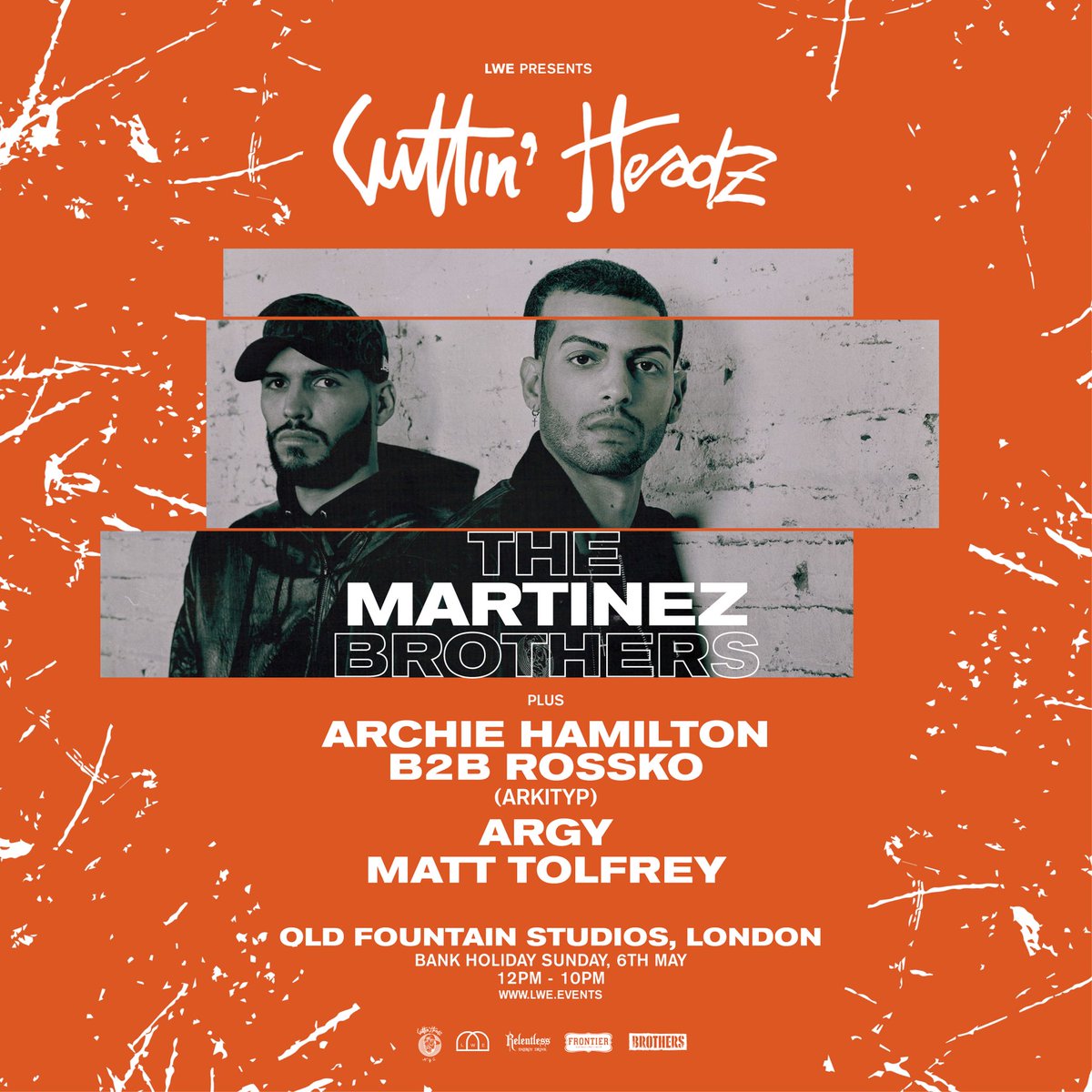theravenet's tweet image. Competiton time! 

To celebrate the new @L_W_E venue - Old Fountain Studios, we have 2 x pairs of tickets to giveaway to the Martinez Bro’s on the 6th May! 

For a chance to win RT &amp;amp; Tag your best raving buddy 🎶🎉
