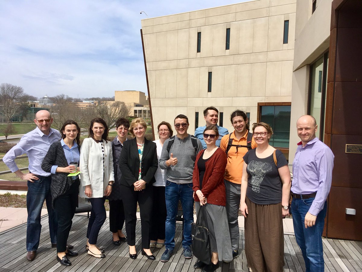 davestadler's tweet photo. The @KUbschool was proud to partner with @globaltieskc to host a group of educators from Belarus! They learned about some of the Entrepreneurship programs we offer and toured #CapFedHall and the @BTBC_KU. https://t.co/2cv4DJvHzq