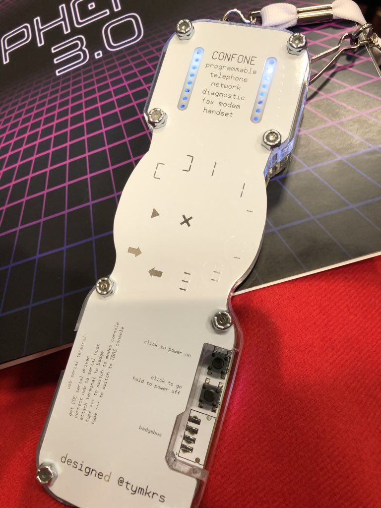aprilwright's tweet photo. This is a beautiful piece of functional art
Wowzers.
By @tymkrs @CypherCon
#badgelife #phreaker #handset #tonegenerator #modem https://t.co/nzQ355g0kG