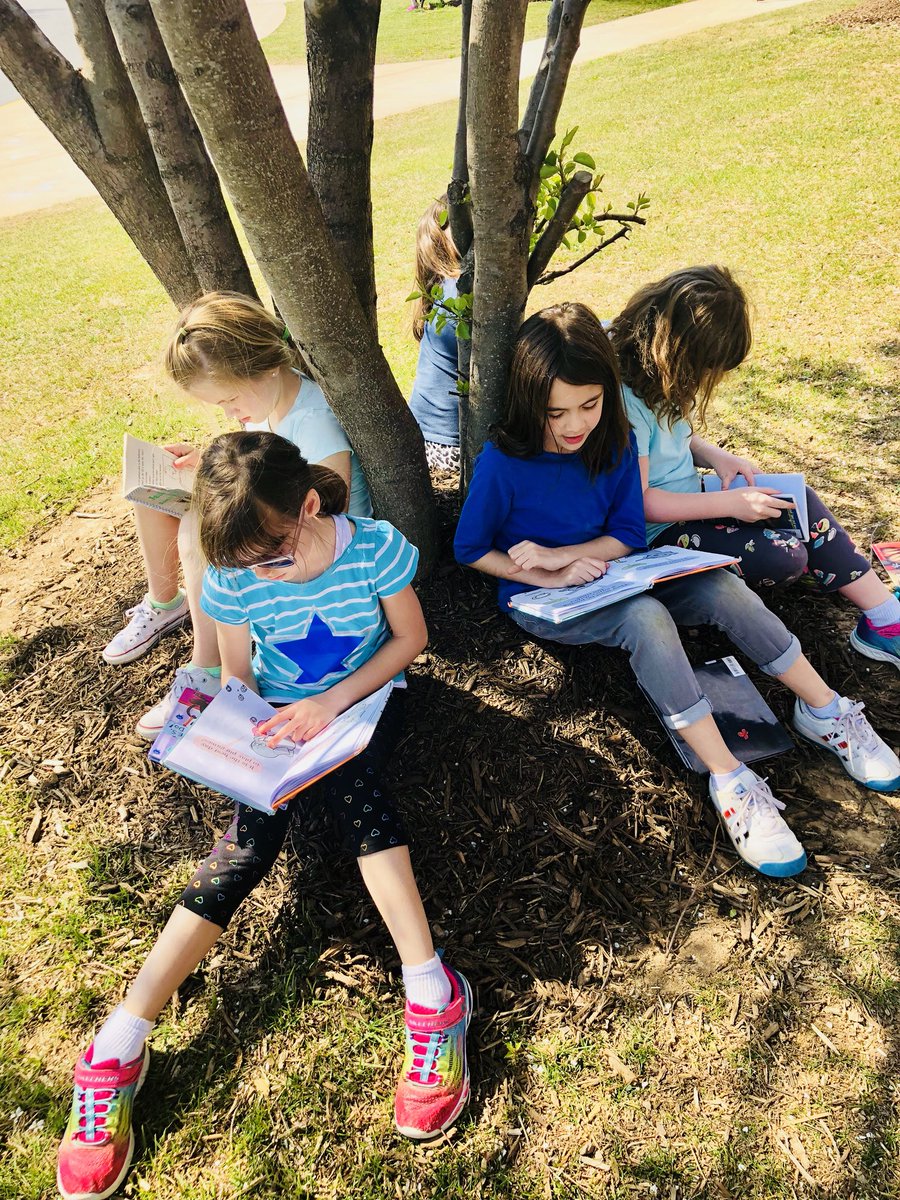 DiDurosClass's tweet photo. This beautiful day calls for some DEAR (Drop Everything And Read) time outside! 📚☀️ https://t.co/w0vvqa1VnB