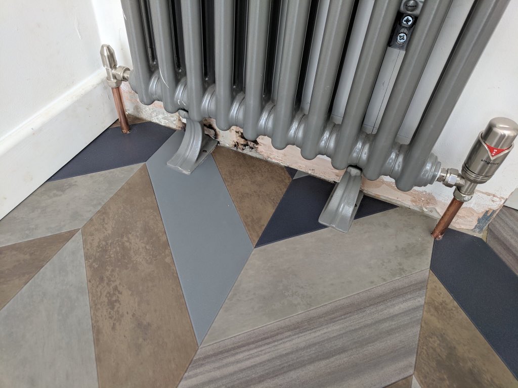 Amazing <a href="/AmticoFlooring/">Amtico</a> signature range installed to a kitchen in Bristol. Lots of work to get the floor level here. Fitted by <a href="/BowFlooring/">VanArt</a>