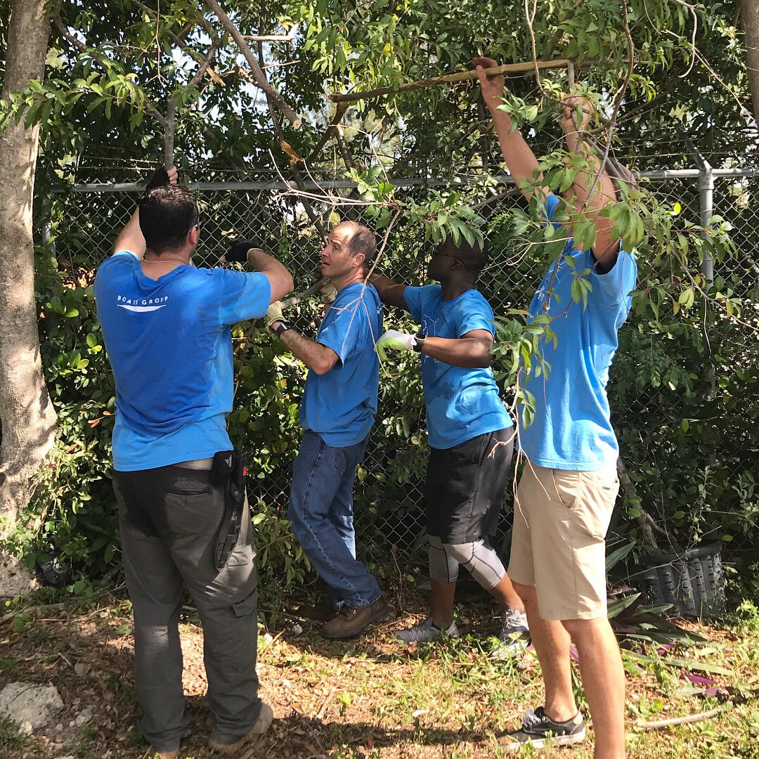BoatsGroup's tweet photo. At Boats Group, we see volunteering as a fantastic way to give back to our community. 

This week, more than 10 team members braved hot temperatures to help with gardening at Zoo Miami! #FloridaFuerte #BoatsGroup @zoomiami https://t.co/uyQ3m0w4vR