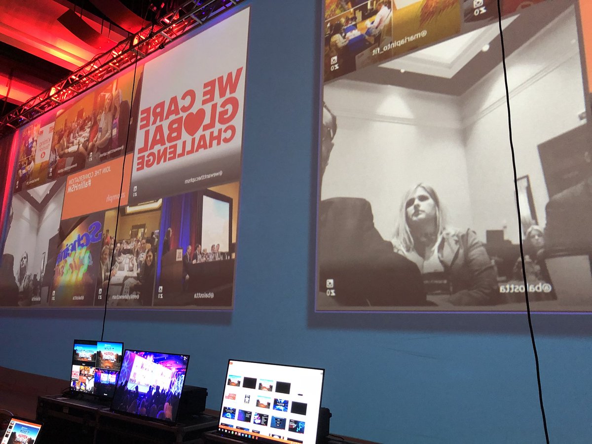 HS_Multimedia's tweet image. Backstage view of social media feed. #allinHSM