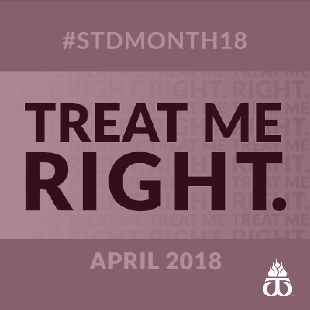 WTStudentHealth's tweet image. STD rates are at a record high, and young adults are at a greater risk. Talk to your partner and get tested with Student Medical’s confidential services. #STDMonth18 #TreatMeRight