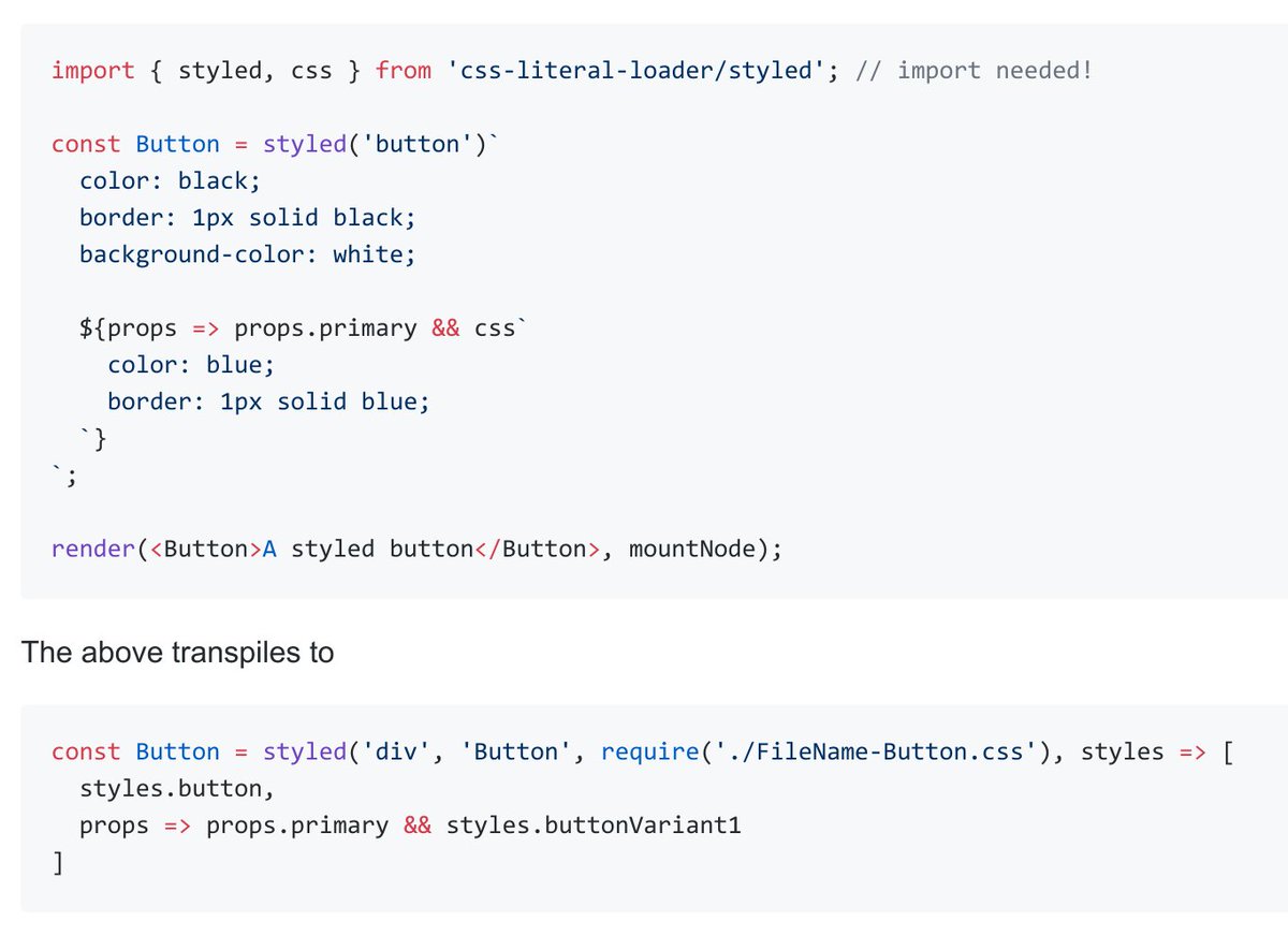 The new idea in CSS-in-JS.

Instead of parsing CSS in client-side and have JS runtime this Babel plugin compiles “styled components” on deploy to static and simple CSS files.

Great performance and full compatibility with CSS tools including PostCSS.

github.com/4Catalyzer/css…