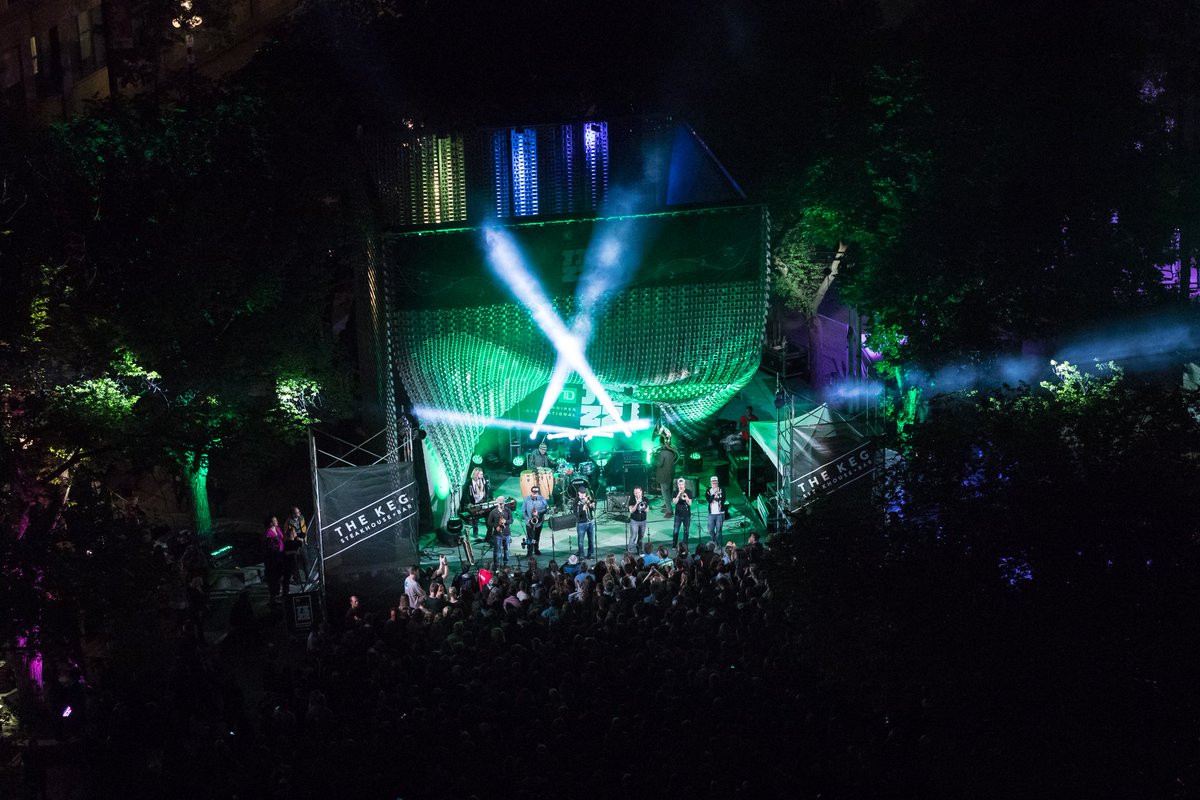 Looking forward to hosting our <a href="/jazzwinnipeg/">Jazz Winnipeg</a> friends tomorrow for their Local Artist Announcement Party. Photo: <a href="/thedirtycatfish/">Dirty Catfish B.B.</a> performing in Old Market Square by @mattduboff