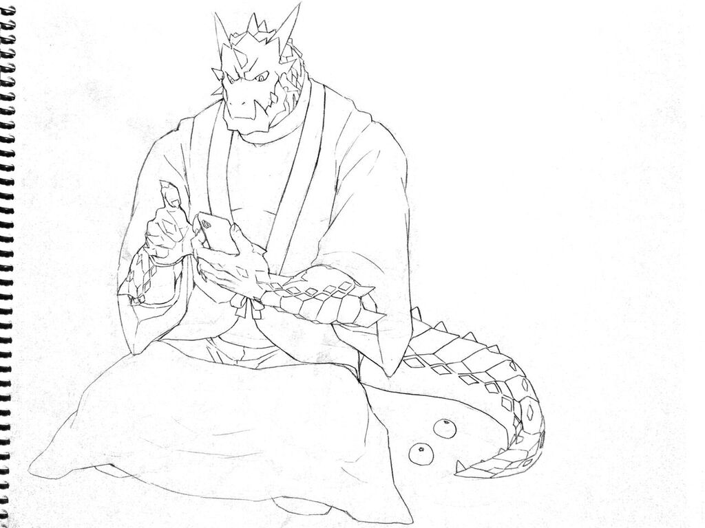 #皆さんラフと完成絵を見せてください 
冬に描いてたもの 