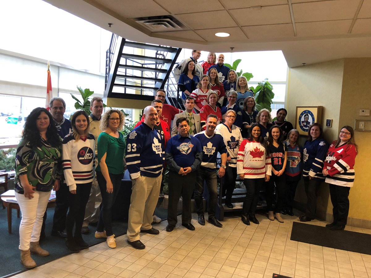 Mother Parkers Employees participate on Jersey Day to support the Humboldt Broncos  #JerseysForHumboldt