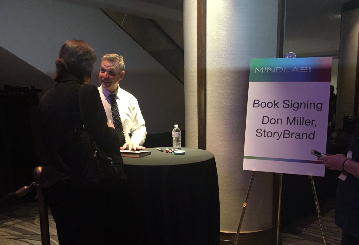 MindLab2018's tweet image. Who else got their book signed? #MindLab2018 @storybrand @donaldmiller