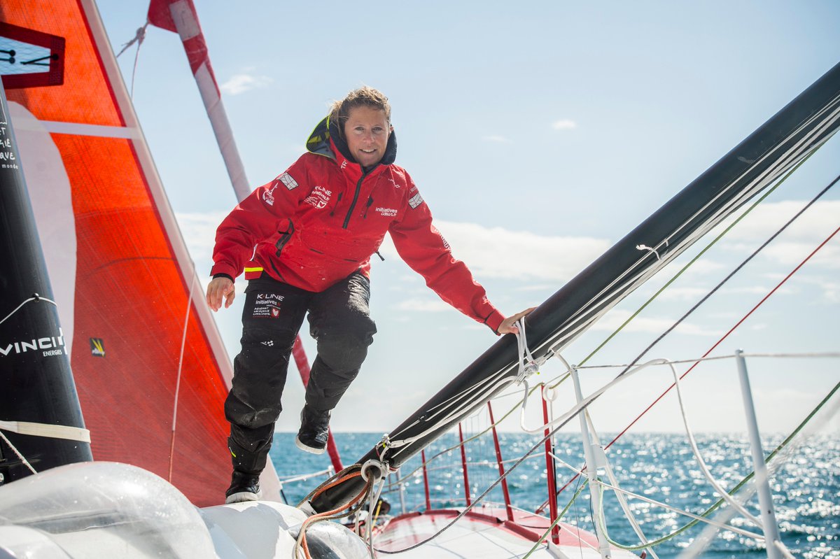 LTincq's tweet photo. VINCIEnergies: .samanthadavies, skipper of the initiativecoeur sailing boat, and Lionel Naccache, neurologist, will be on our lab at #VivaTech during the general public day for a conference on "Who is pushing the boundaries: humans or machines?" #HumanBe… https://t.co/wavgJEVmNf