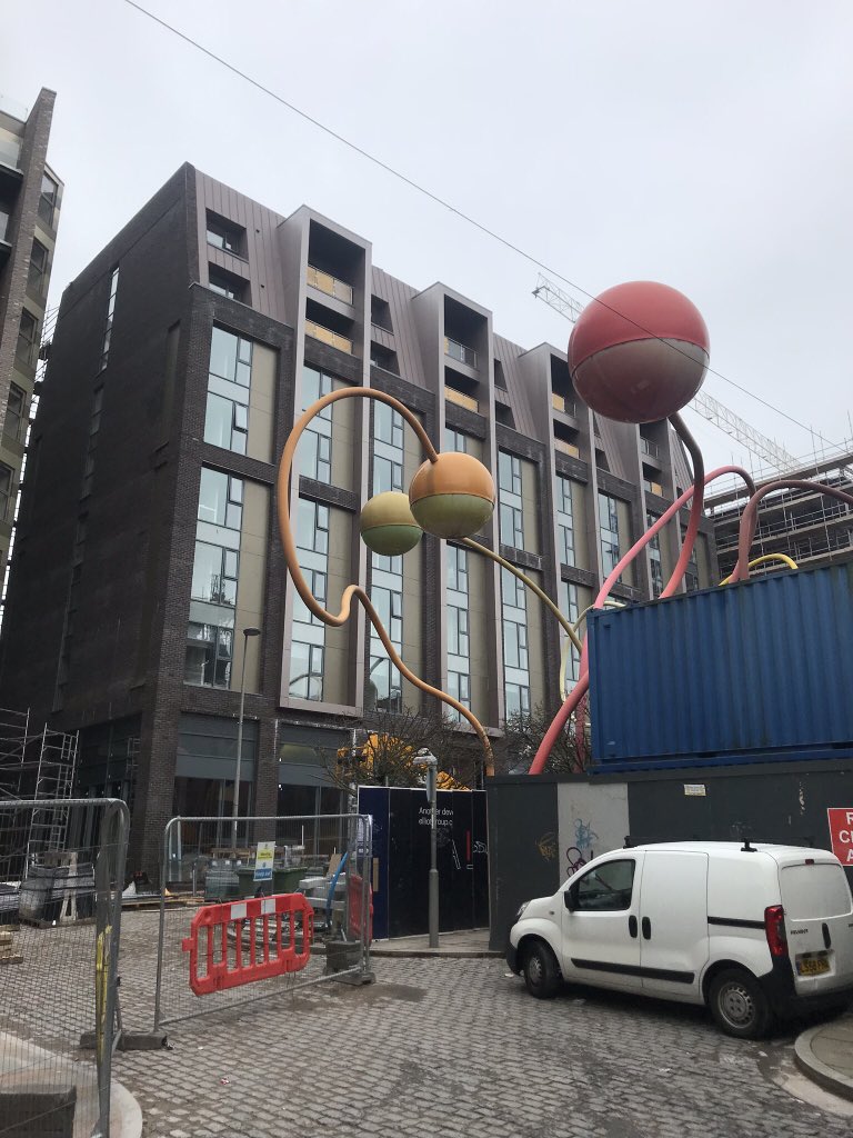 Penelope looking on as construction continues at a pace. 
#liverpool #architecture #wolstenholmesquare