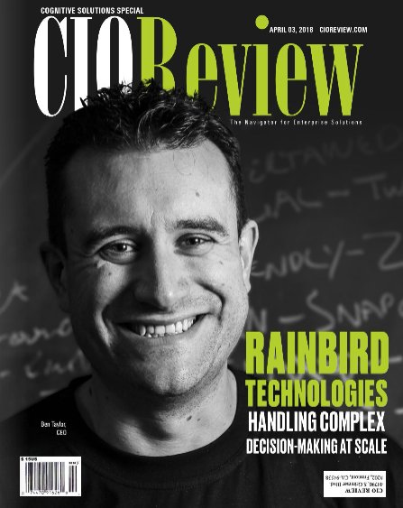 Rainbird CEO <a href="/benjamta/">Ben Taylor</a> in CIO Review this month! 
The lead article is all about how <a href="/RainbirdAI/">Rainbird</a> is able to handle complex decision-making at scale (Page 10) goo.gl/Q9XpDg
