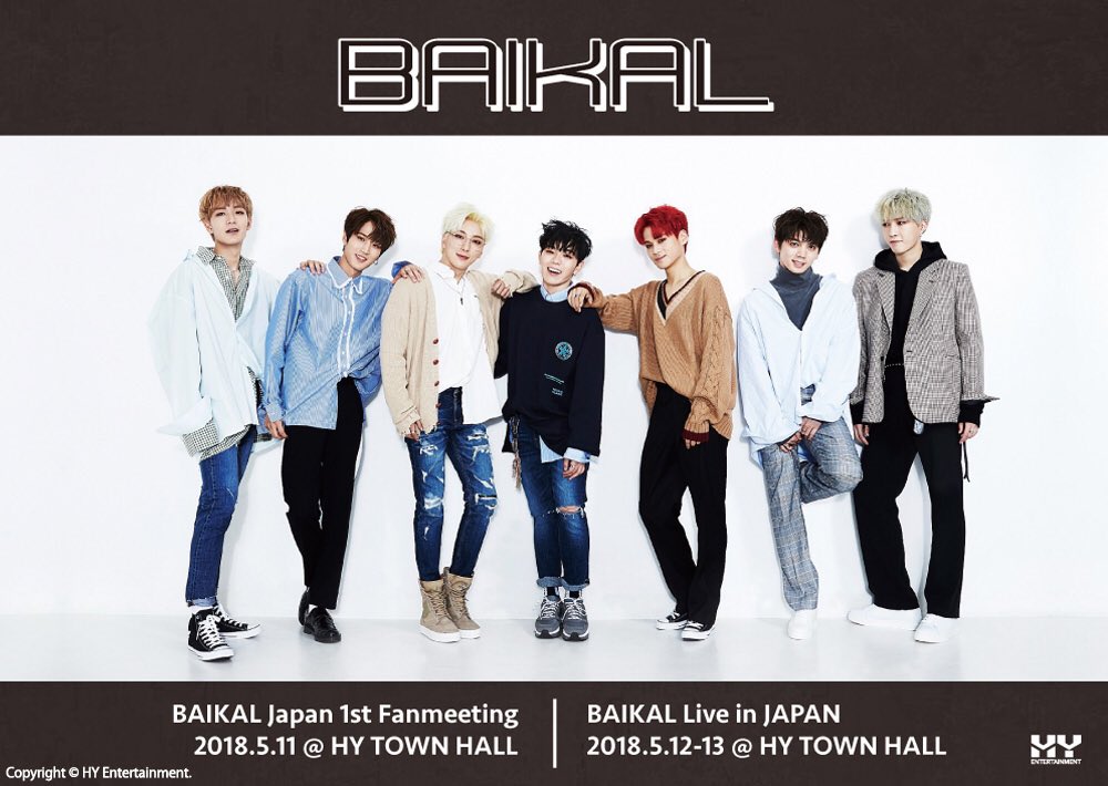 HY_producer's tweet photo. 【BAIKAL】
BAIKAL Japan 1st Fanmeeting　/BAIKAL Live in JAPAN

【公演概要】
5/11(金) ①13:00 ②18:00 【FANMEETING】

5/12(土) ①13:00 ②18:00
5/13(日) ①13:00 ②18:00

【ライブ会場】
平和島 HY TOWN HALL
チケットは好評発売中です❗️

詳細は→ https://t.co/63pA06oX6I https://t.co/02PS1WoEV5
