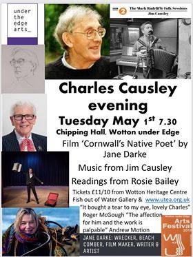 PoetrySociety's tweet photo. Tues 1 May 7.30pm: Celebrate the centenary of Charles Causley with a film featuring Causley and music and readings of his poetry. Wotton-under-Edge, Gloucestershire. 

https://t.co/3hGa7mBYWR https://t.co/vhauTokqBb