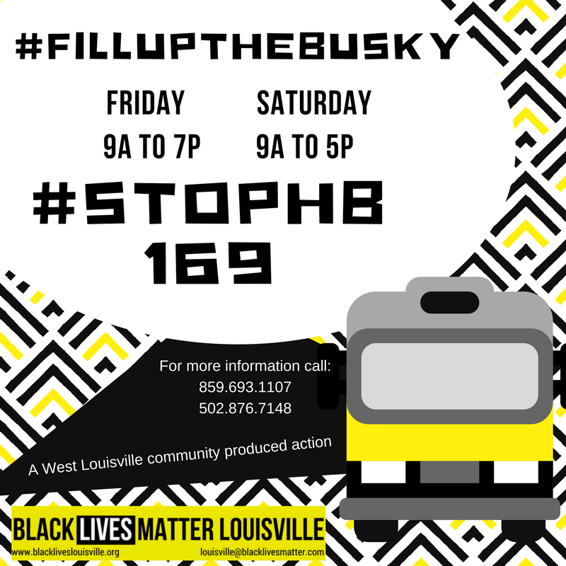 BLMLouisville's tweet photo. We're calling &amp; adding on community effort to this action! #FILLUPTHEBUSKY w/ us &amp; other grps like statewide org KFTC, IMC, Louisville Urban League, etc. https://t.co/HYQ3Bc5J8I #WEGOTTOFIGHTBACK https://t.co/cK1mHFQsWj
