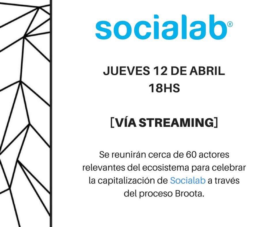 SocialabChile's tweet photo. [STREAMING]
Socialab hizo un levantamiento de capital abierto a través de #Broota, para llevar adelante desafíos relevantes para la sociedad y apoyar emprendimientos sostenibles que los resuelvan.
Hoy 18 hs vía #FacebookLive➡️https://t.co/9MQ7od3BlO https://t.co/TviB4ZJHmy