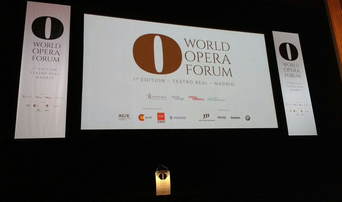 Codalario's tweet image. Presentación oficial del #WorldOperaForum en el @Teatro_Real, que en los próximos dos días reunirá a trescientos participantes del panorama mundial de la ópera. CODALARIO estará presente como medio especializado cubriendo el evento. @Operaeuropa @OPERAAmerica @OLA_opera.