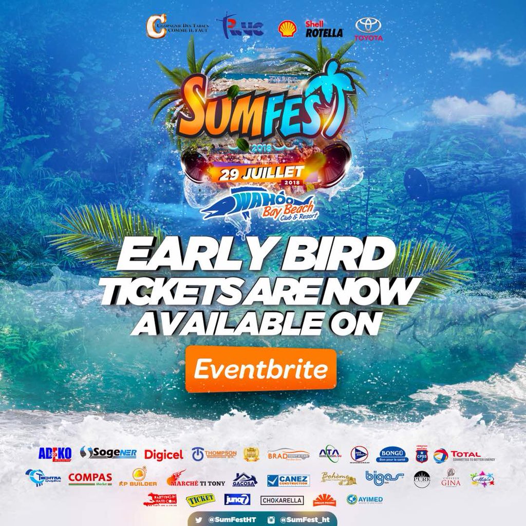 rapkreyolfest's tweet photo. Kouri al pran tikè pa’w pou @SumFestHT sou @eventbrite   https://t.co/FVMtPrhb1a https://t.co/ShzN50u7EE