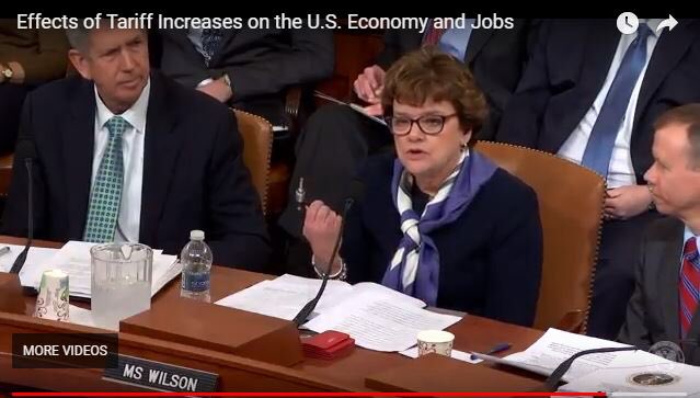 MEMADC's tweet photo. Fighting for your business and competitiveness, @Ann_Wilson1 testified before the House Ways & Means Cmte. addressing the very serious impacts of current and potential tariffs on U.S. #VehicleSuppliers
#MEMASummit #DriveTheFuture
@OESAconnect @AASA_MEMA @HDMADialogue @MERA_org https://t.co/nZoHXmsJiR
