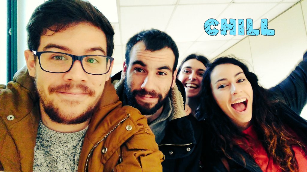 peter_teachs's tweet photo. Relaxing cup of "café con leche" in URJC. TeacherTubers need a break. We'll be back to work in few minutes...I guess...😅😂 #ictclil_urjc https://t.co/zX8eJ1jiIZ