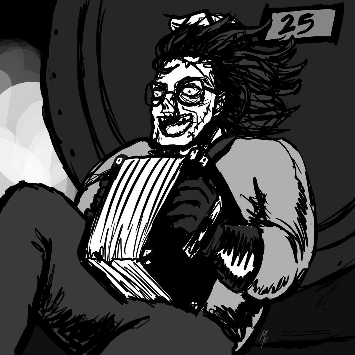 mariafloscher's tweet photo. The Ghost of a Crazy Engineer [SKETCH] 
from Hey Arnold!
Adobe Photoshop
April 2018
#illustration #drawing #creepy #heyarnold #crazy #engineer #hauntedtrain #ghost #jimlang #haunted #train #cartoon #nineties #nickelodeon #oyearnold #tren #fantasma #photoshop #venezuela https://t.co/fRqSfginhL