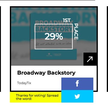 Thank you to everyone has voted for us for a People's Voice #WebbyAward!! We have been feeling all the love and are so grateful. There is one week left to vote! Please vote if you haven't already and if you have, retweet and spread the love!! bit.ly/2EfKx7d