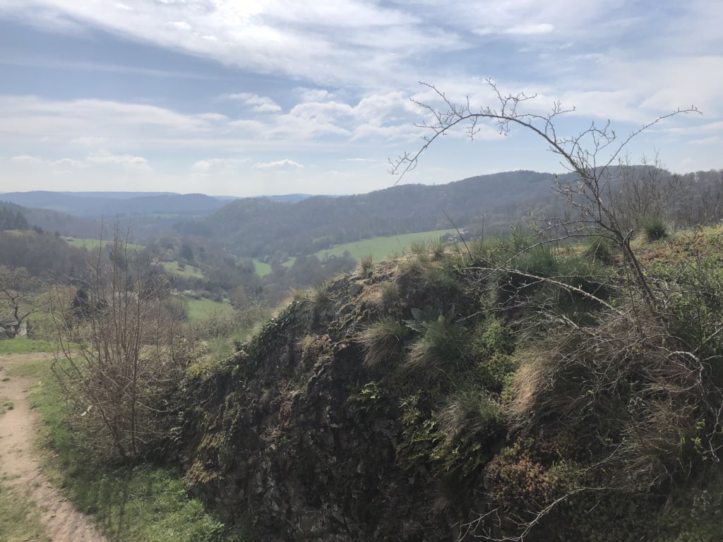 Katricianh's tweet photo. Burg Falkenstein besieged by the French in the Thirty Years War in 1647 and the highest point in the Palatinate. Not bad views #thirtyyearswar #researchtrips https://t.co/BIAr3xa1IQ