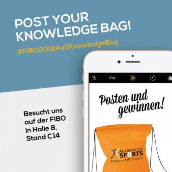 AcademyofSports's tweet photo. Holt euch den #stylischen, #knalligen #Knowledgebag der #AcademyofSports und nehmt an unserem #Gewinnspiel teil! Besucht uns auf der #FIBO2018 in Halle 8, Stand C14! 
#Messe #Fitnesstrainer #Ernährungsberater #Weiterbildung #gewinnen #mitmachen #FIBO #vielGlück #goodiebag https://t.co/6sYHlb7lS2