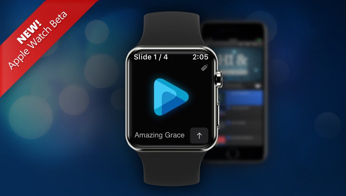 EasyWorshipHelp's tweet photo. Hello Friends,
The app for the iOS Apple Watch is available for Beta. Go to this link (https://t.co/tx5UAuOtOx) and sign up to start testing it out. We'd love to hear what you think! https://t.co/J31GKavmLt