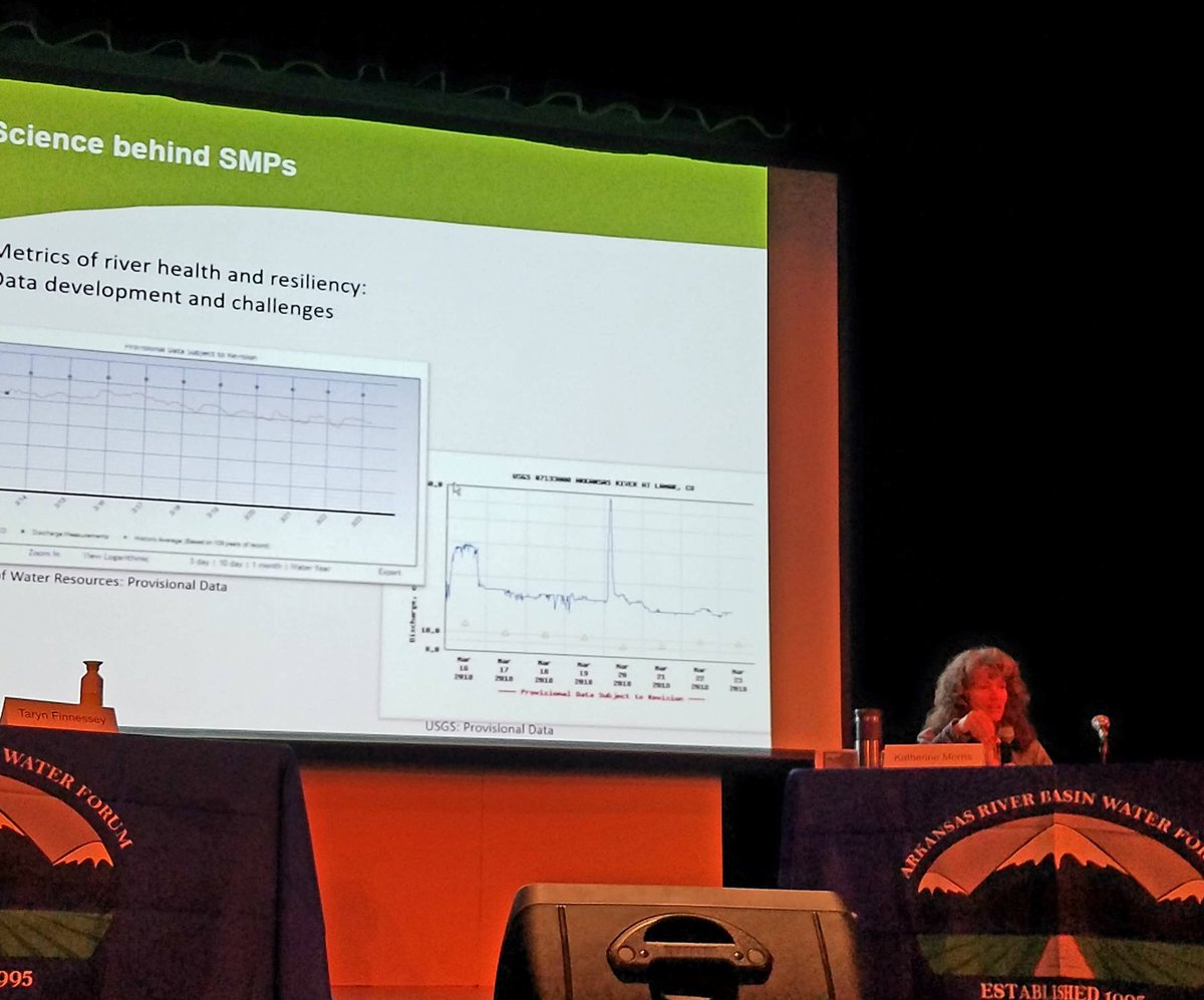 rscene92's tweet photo. Katherine Morris, WQ specialist with @GrandCountyCO shares her experiences with stream mgmt planning to #ArkansasBasin folks. Thanks for making a road trip to #LaJunta! ๐ #ARBWF #cowater https://t.co/PRtfFp4iED