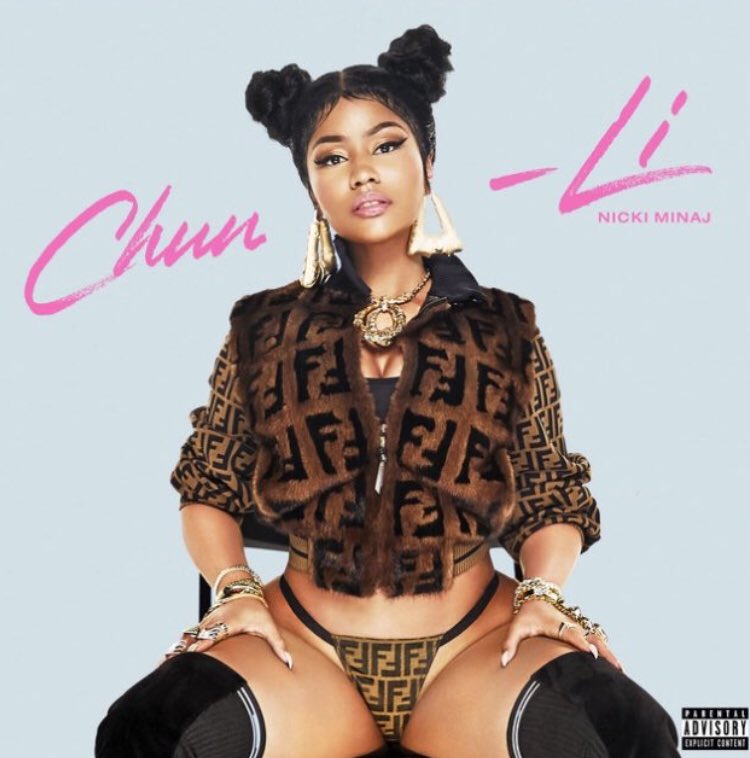teamwangs's tweet photo. nicki wrote a song “chun-li” based off a chinese street fighter character. she’s also dressed in head to toe fendi for the cover... uh #nickison confirmed 🤧🤧🤧 https://t.co/iT4rhnkwPo