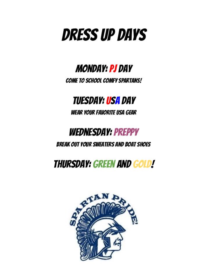 Hey Spartans! Next week is Pride Assembly. Join us in celebrating the pride at GBN by dressing up with us!
