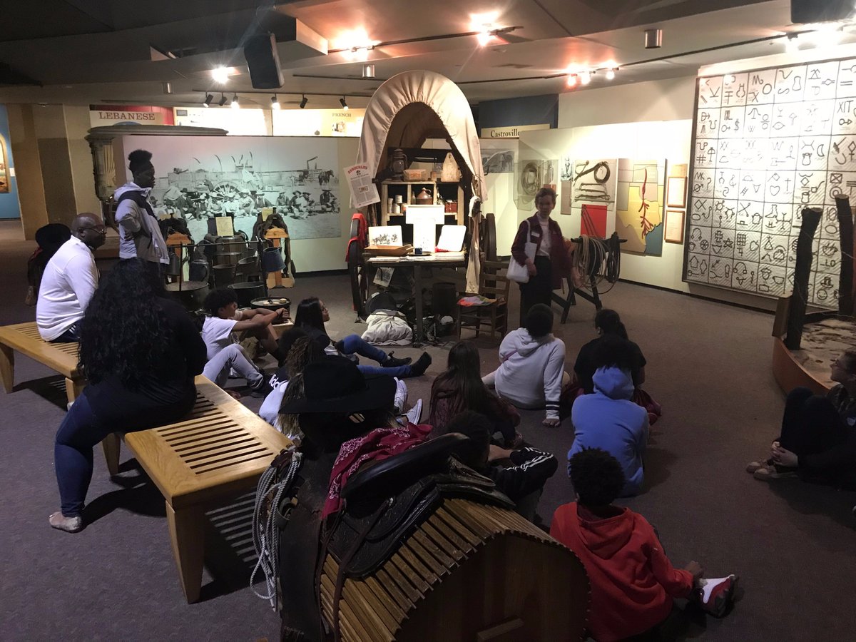 BethanyLorge's tweet photo. We brought our 7th grade to the @TexanCultures, and it was SO GOOD! Our students had a wonderful time, and it was great to see their whole year of hisotry learning culminate this way. Proud of our @edwhiteneisd students! #edwhitestory https://t.co/o9jUVU4ZxV
