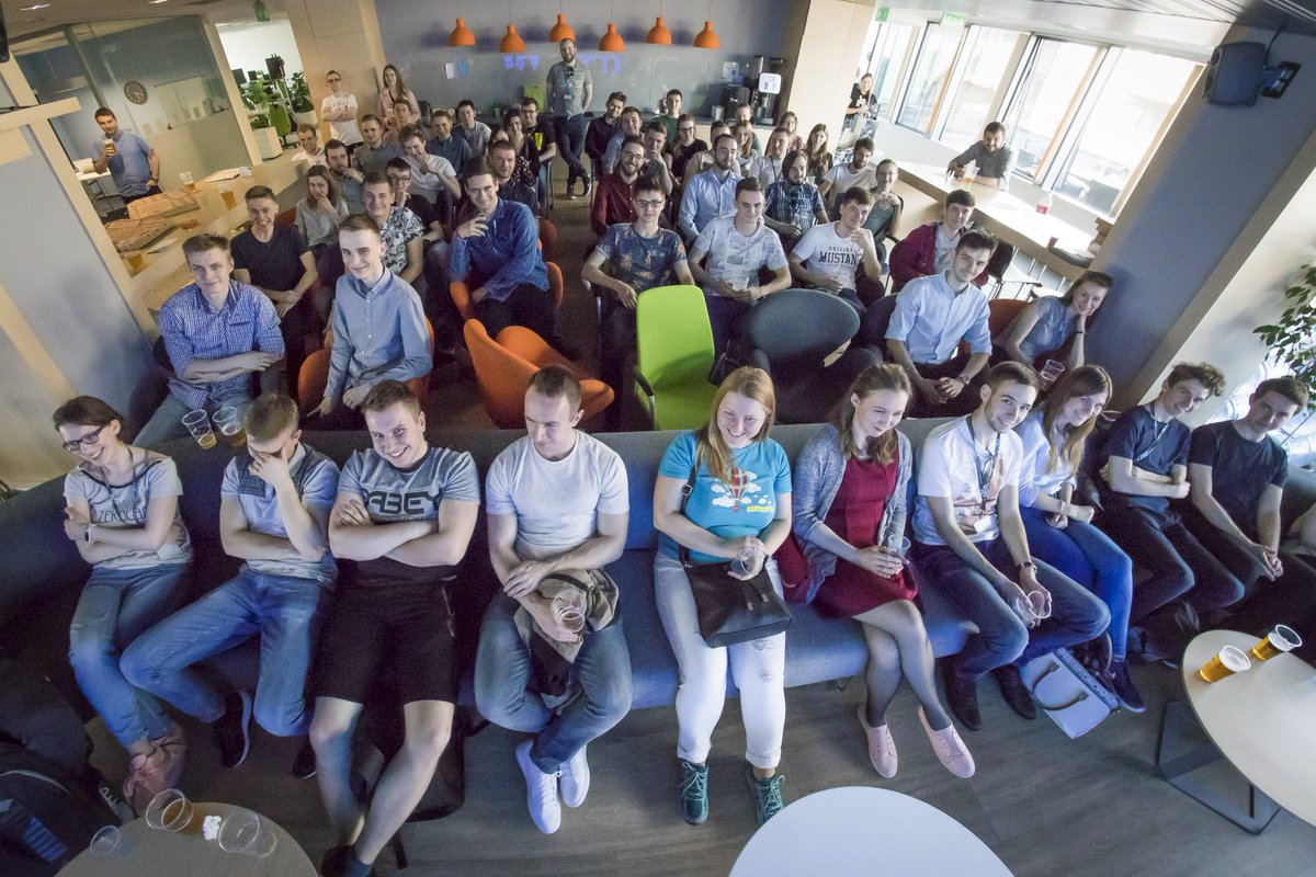 SchibstedPolska's tweet image. Today we&apos;ve opened the gates of our office in Krakow and invited all students eager to taste the feeling of the Scandinavian work culture 🇧🇻 
Hope to see you Guys on the Summer Internship! #codethatmatters