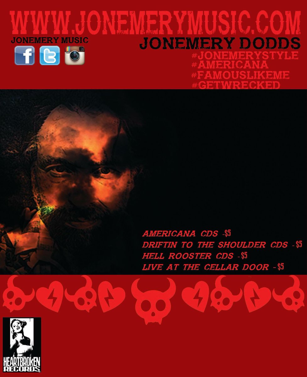 JonEmeryMusic's tweet photo. In preparation of my 3rd record all CDs/Downloads are $5 at https://t.co/I1BJ9wiy2m #nogofundme #jonemerystyle #americana #famouslikeme #getwrecked #stuntkickers https://t.co/MvPsPEDVz0