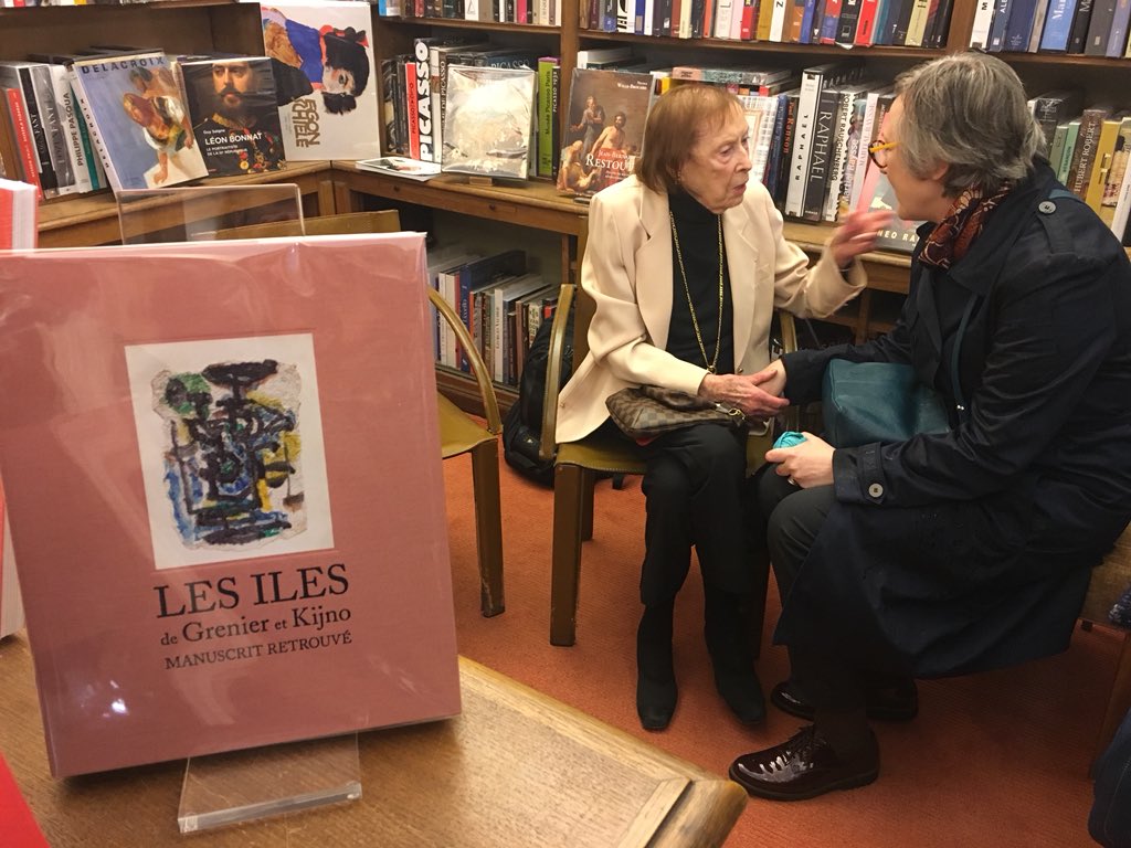 Malou #Kijno chez <a href="/LibrairieLardan/">Librairie Lardanchet</a> ! #présentation &amp; #rencontre autour du #livre Les Îles de #Grenier et #kijno #Somogyeditiondart !