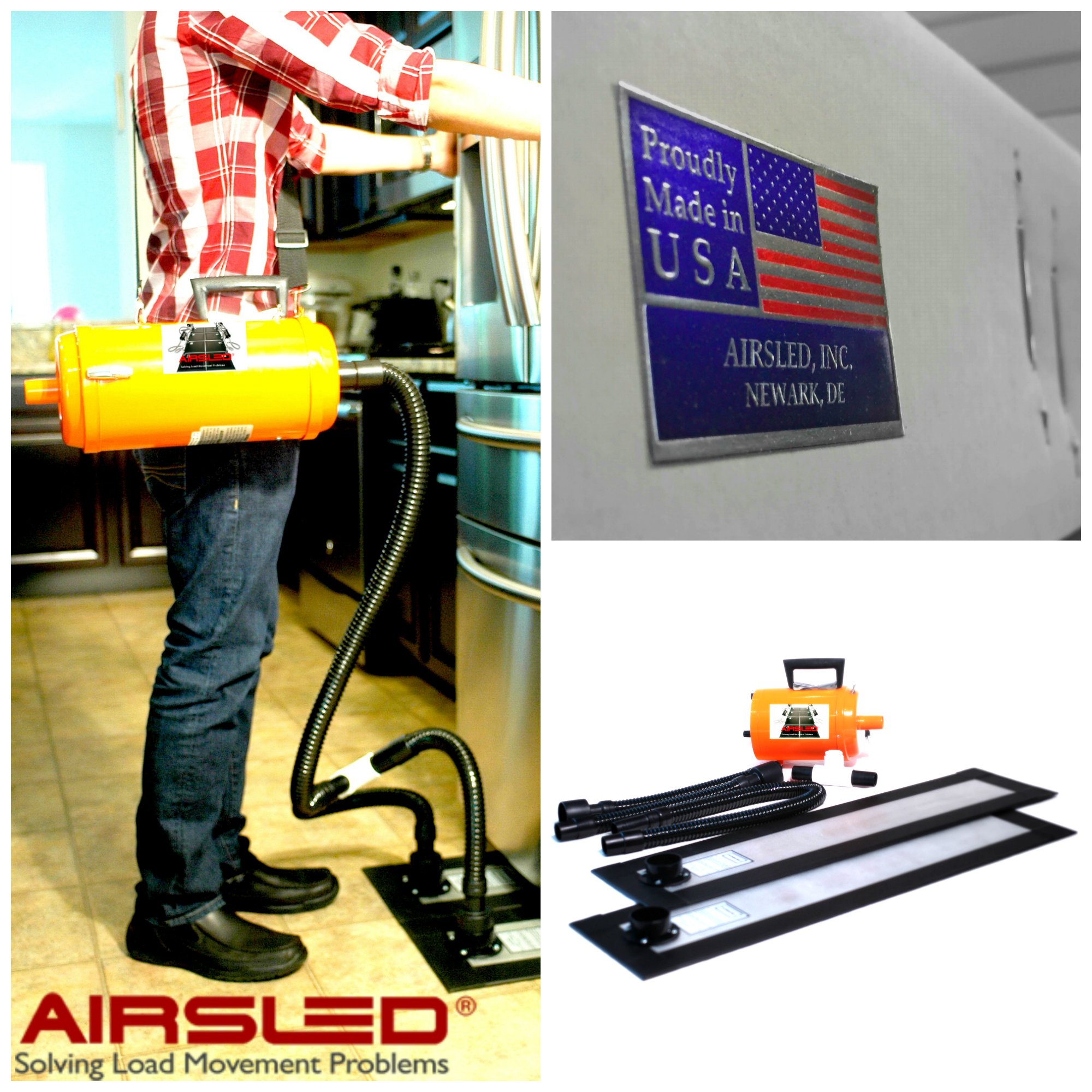 Airsled Appliance Mover, Save your floors, save your appliances, save your  backs..using the Airsled Appliance Mover., By Airsled, Inc.