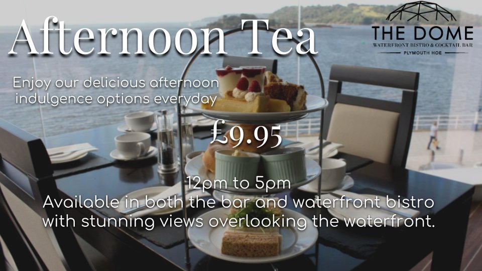 Enjoy an afternoon tea while having a beautiful view over the waterfront. Only  £9.95